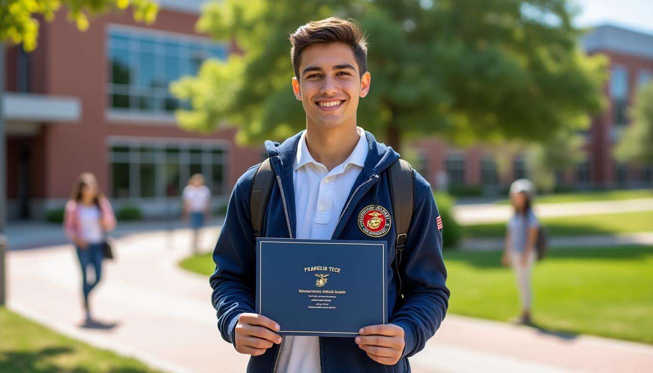 Franklin Tech Student Secures Prestigious $180K Scholarship from the Marine Corps